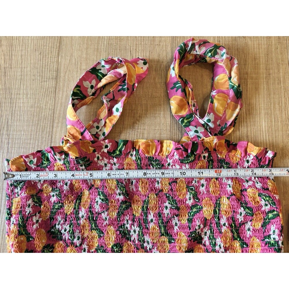 Draper James Smocked Flutter Sleeve Midi Tiered Dress Sz XL Southern Preppy - Picture 10 of 11